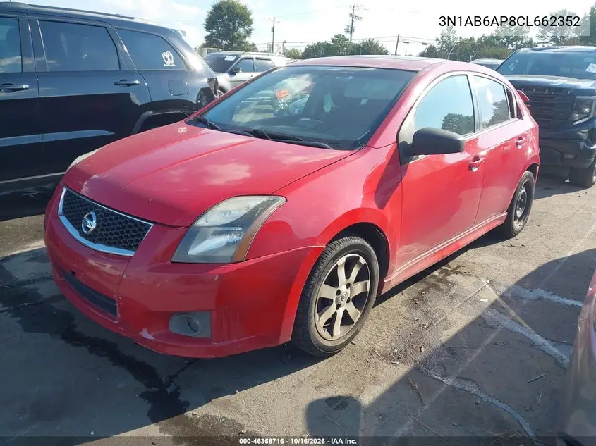 2012 NISSAN SENTRA VIN 3N1AB6AP8CL662352 — фото 2