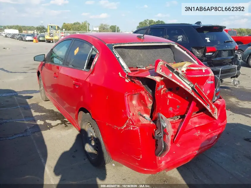 2012 NISSAN SENTRA VIN 3N1AB6AP8CL662352 — фото 3