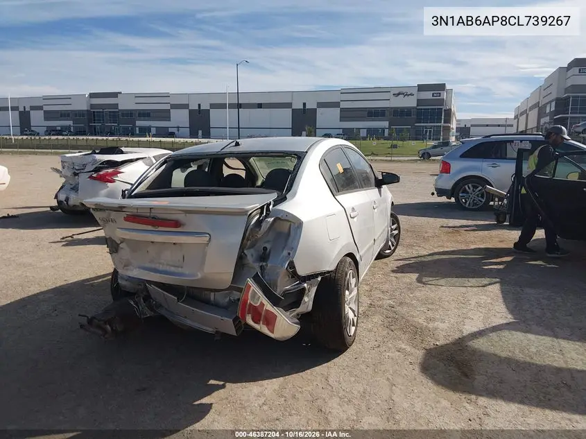 2012 NISSAN SENTRA VIN 3N1AB6AP8CL739267 — фото 4