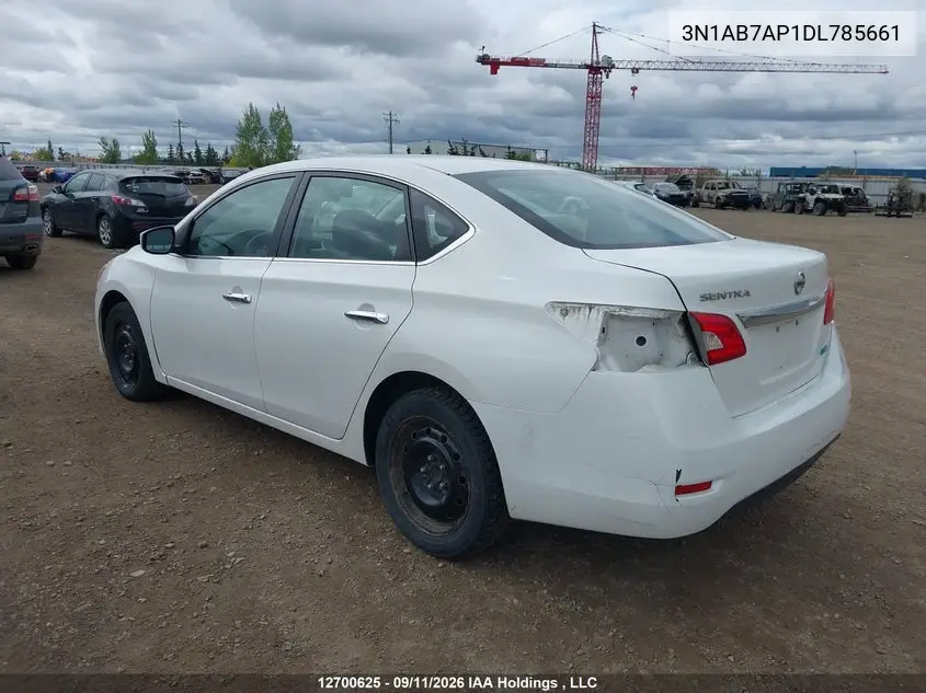 2013 NISSAN SENTRA VIN 3N1AB7AP1DL785661 — фото 3