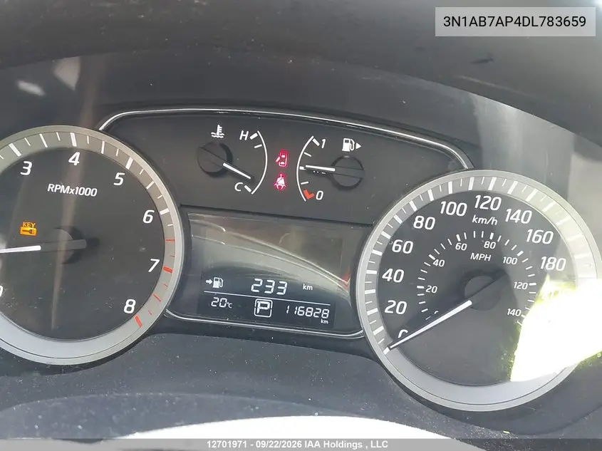 2013 NISSAN SENTRA VIN 3N1AB7AP4DL783659 — фото 16