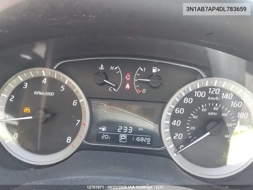 2013 NISSAN SENTRA VIN 3N1AB7AP4DL783659 — фото 7