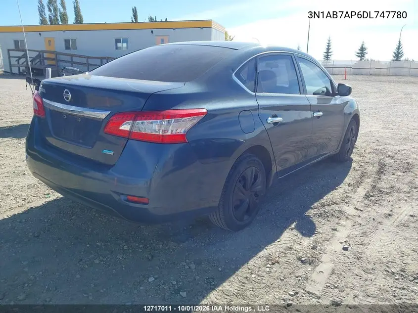 2013 NISSAN SENTRA VIN 3N1AB7AP6DL747780 — фото 4