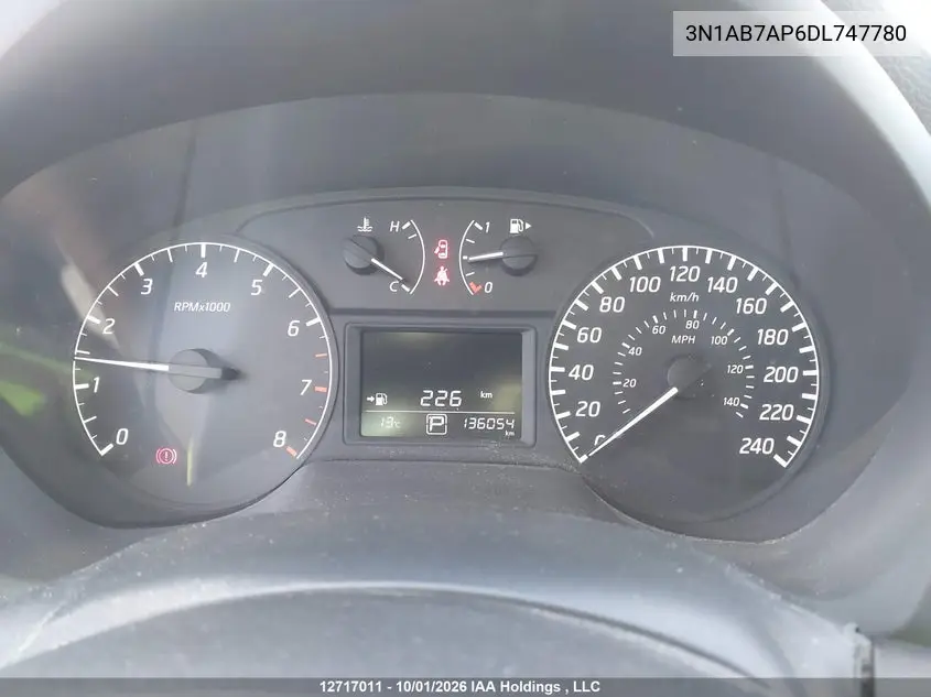 2013 NISSAN SENTRA VIN 3N1AB7AP6DL747780 — фото 7