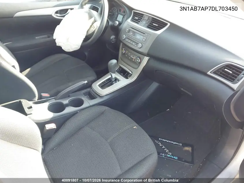 2013 NISSAN SENTRA VIN 3N1AB7AP7DL703450 — фото 5