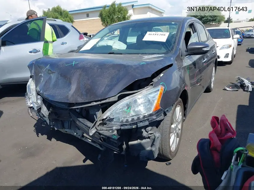 2013 NISSAN SENTRA VIN 3N1AB7AP4DL617643 — фото 2