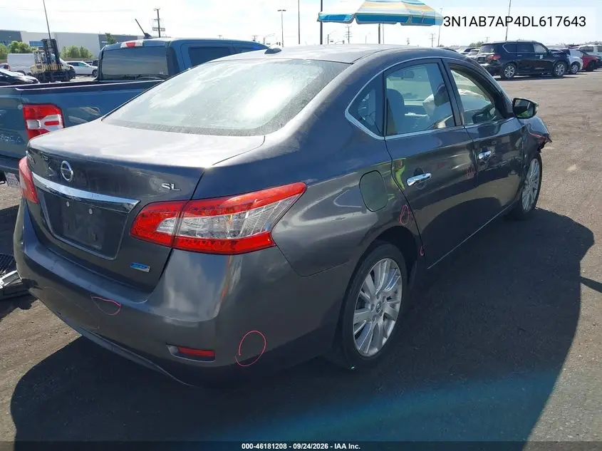 2013 NISSAN SENTRA VIN 3N1AB7AP4DL617643 — фото 4