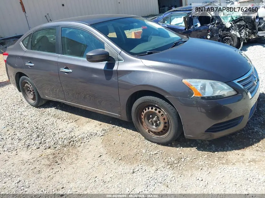 NISSAN SENTRA 2013, VIN 3N1AB7AP8DL762460