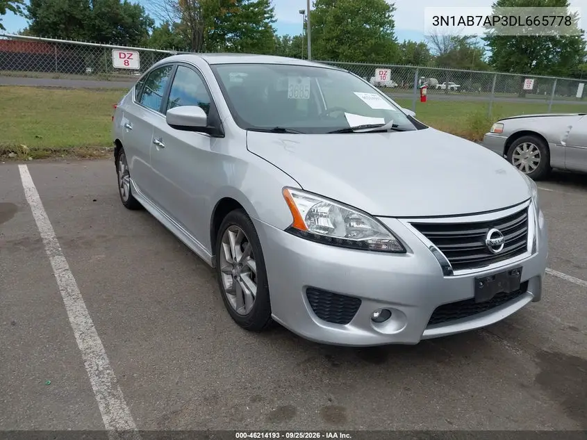 NISSAN SENTRA 2013, VIN 3N1AB7AP3DL665778