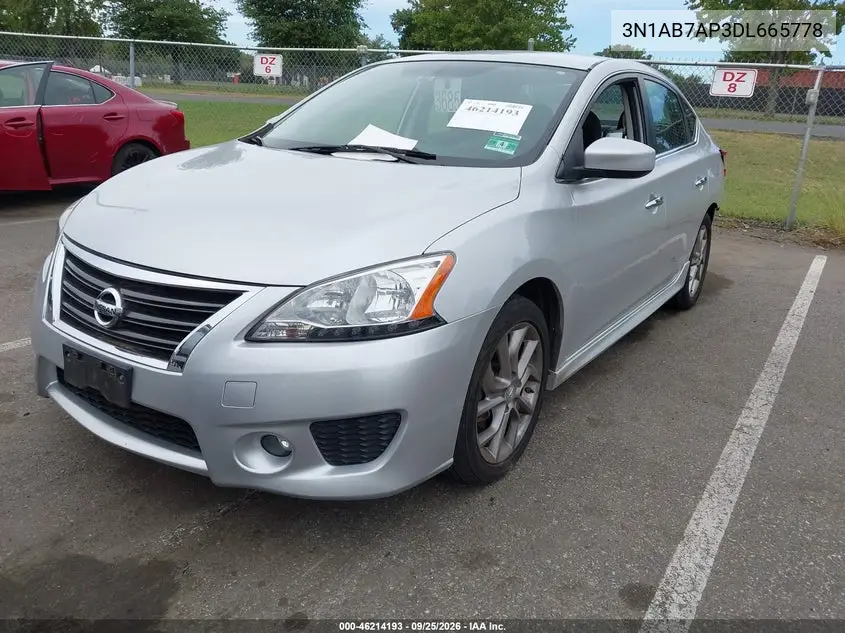 2013 NISSAN SENTRA VIN 3N1AB7AP3DL665778 — фото 2