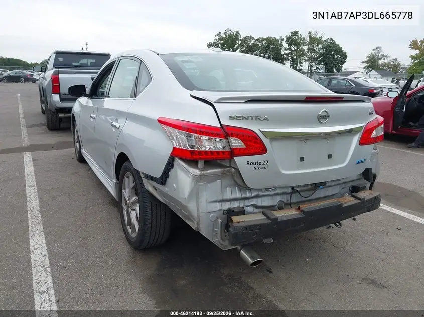 2013 NISSAN SENTRA VIN 3N1AB7AP3DL665778 — фото 3