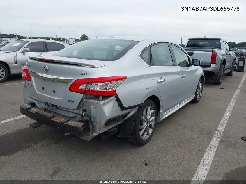 2013 NISSAN SENTRA VIN 3N1AB7AP3DL665778 — фото 4