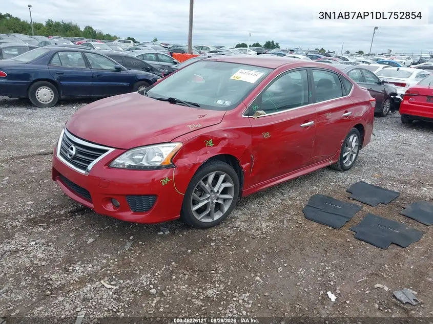 2013 NISSAN SENTRA VIN 3N1AB7AP1DL752854 — фото 2