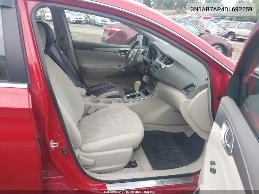 2013 NISSAN SENTRA VIN 3N1AB7AP4DL692259 — фото 5