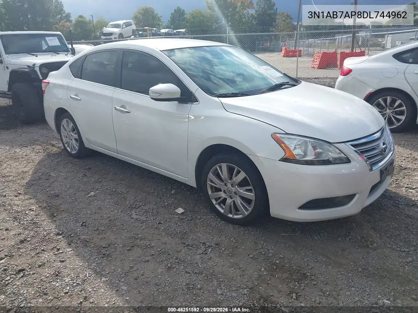 NISSAN SENTRA 2013, VIN 3N1AB7AP8DL744962