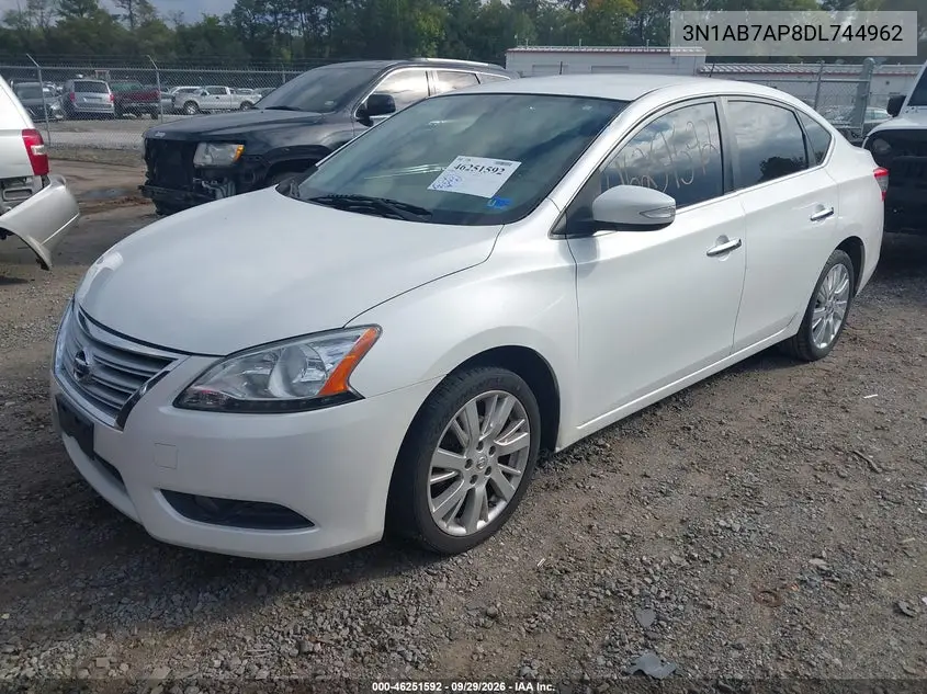 2013 NISSAN SENTRA VIN 3N1AB7AP8DL744962 — фото 2