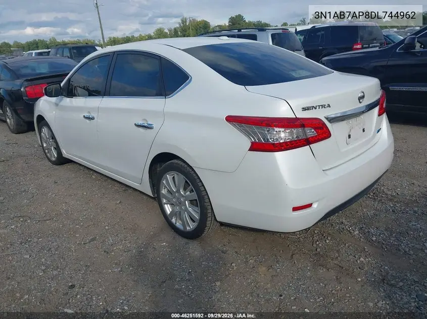 2013 NISSAN SENTRA VIN 3N1AB7AP8DL744962 — фото 3