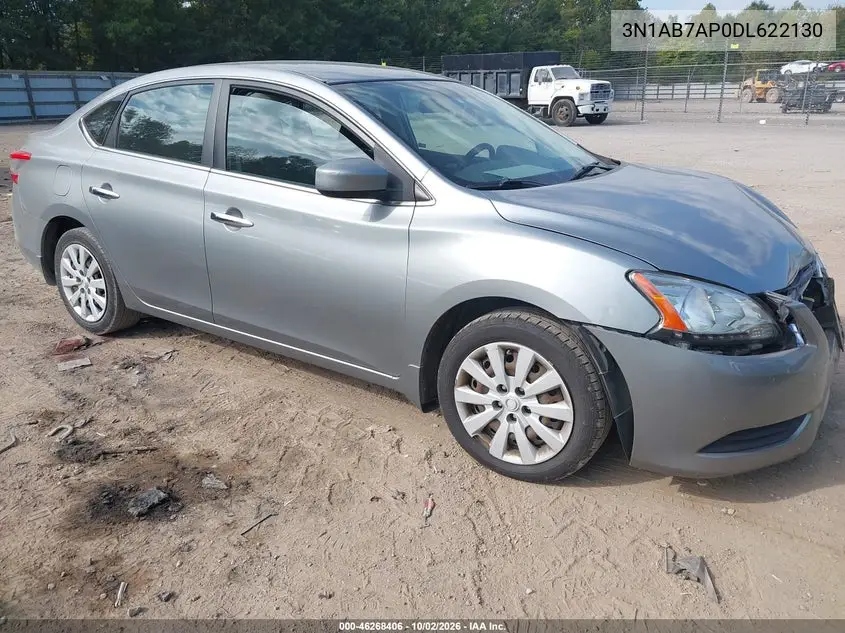 NISSAN SENTRA 2013, VIN 3N1AB7AP0DL622130