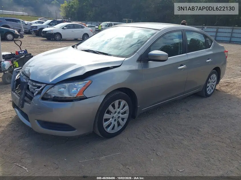 2013 NISSAN SENTRA VIN 3N1AB7AP0DL622130 — фото 2