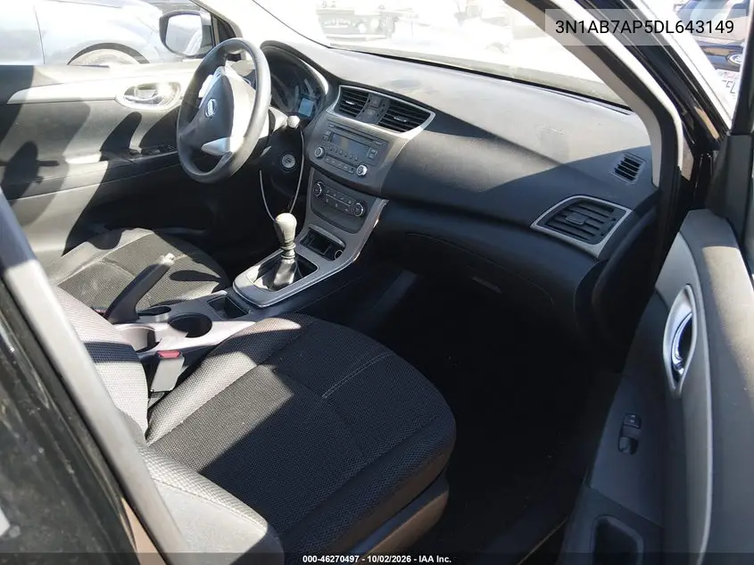2013 NISSAN SENTRA VIN 3N1AB7AP5DL643149 — фото 5