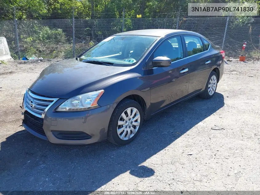 2013 NISSAN SENTRA VIN 3N1AB7AP9DL741830 — фото 2