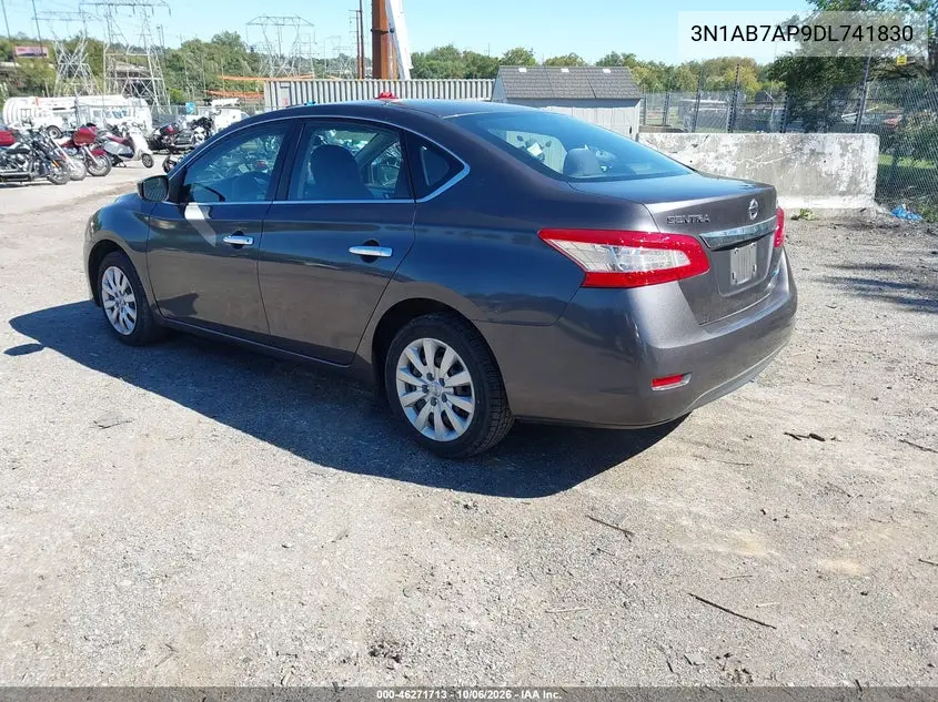 2013 NISSAN SENTRA VIN 3N1AB7AP9DL741830 — фото 3