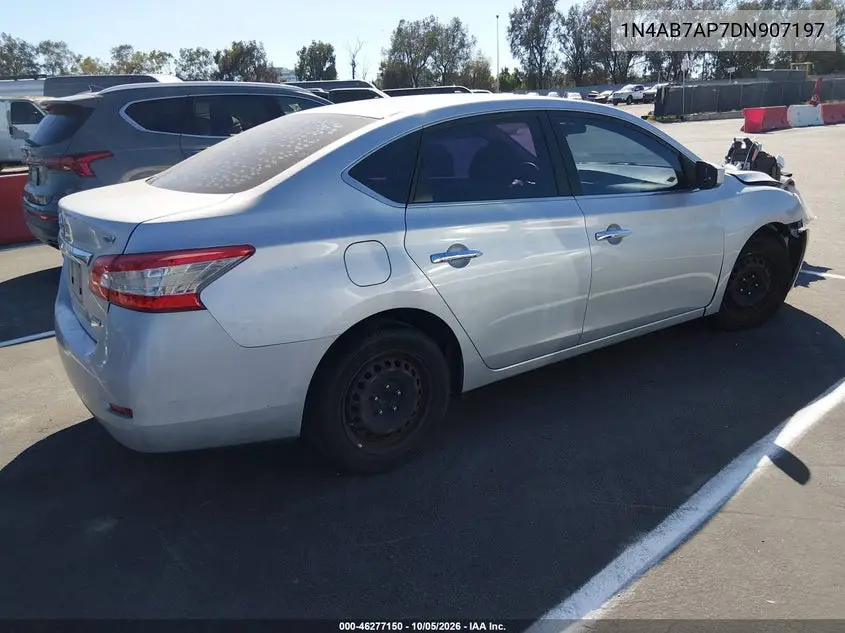 2013 NISSAN SENTRA VIN 1N4AB7AP7DN907197 — фото 4