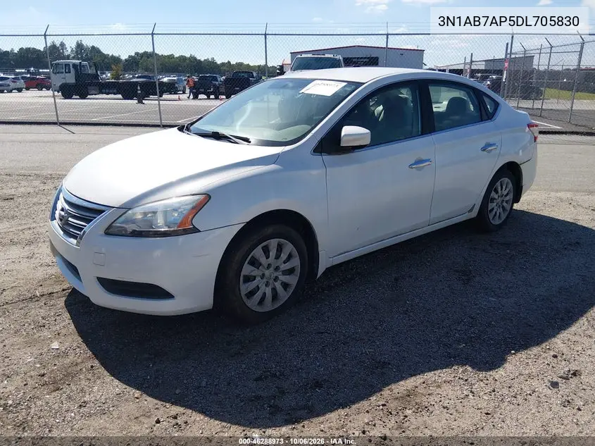 2013 NISSAN SENTRA VIN 3N1AB7AP5DL705830 — фото 2