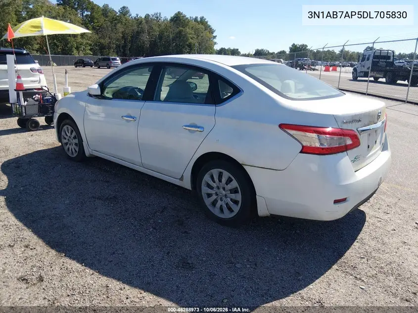 2013 NISSAN SENTRA VIN 3N1AB7AP5DL705830 — фото 3