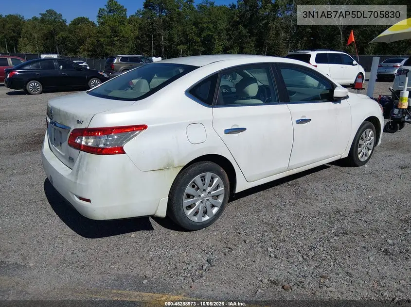 2013 NISSAN SENTRA VIN 3N1AB7AP5DL705830 — фото 4