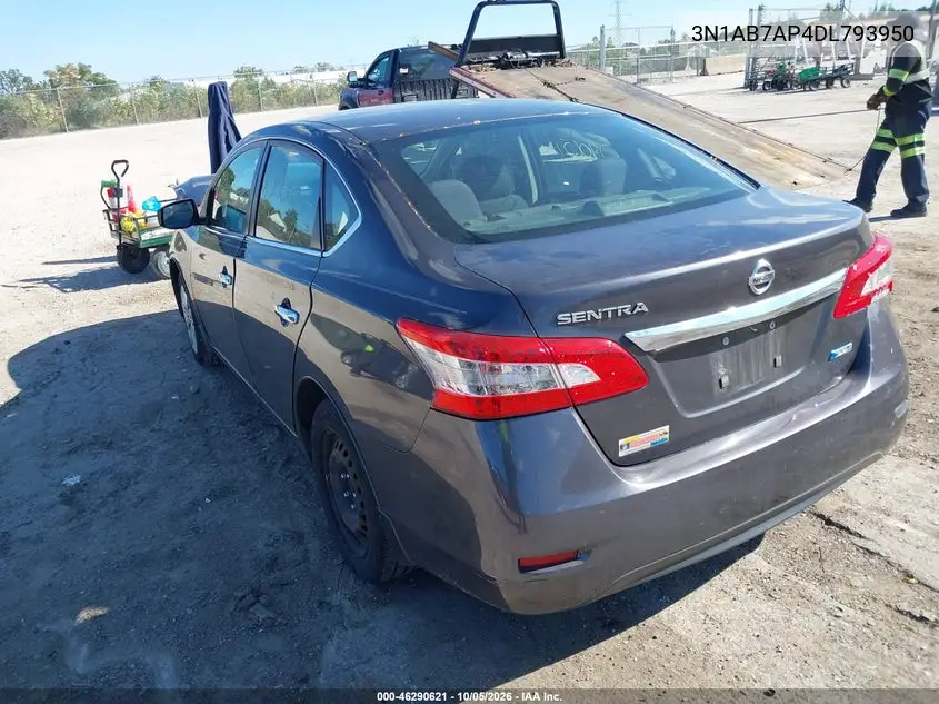 2013 NISSAN SENTRA VIN 3N1AB7AP4DL793950 — фото 3