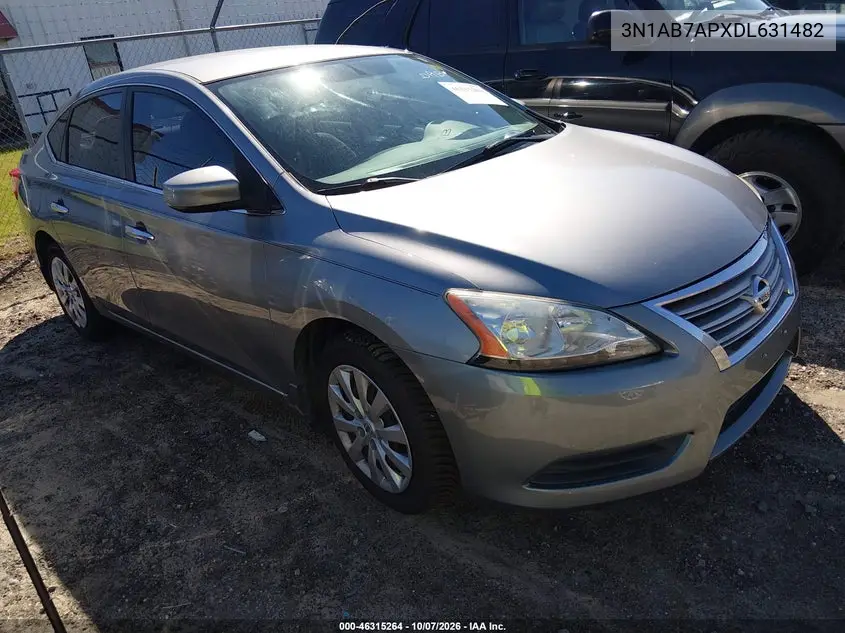 NISSAN SENTRA 2013, VIN 3N1AB7APXDL631482