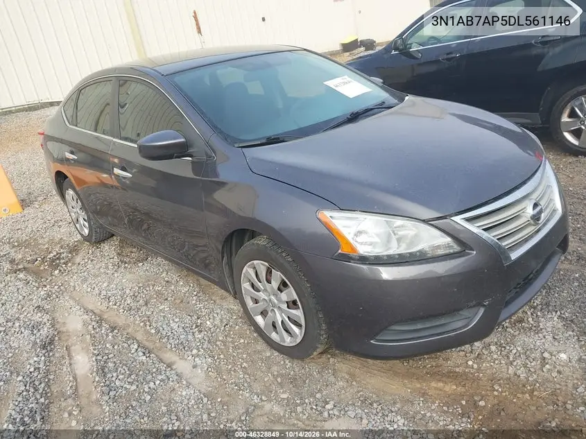 NISSAN SENTRA 2013, VIN 3N1AB7AP5DL561146
