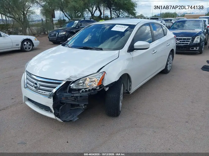 2013 NISSAN SENTRA VIN 3N1AB7AP2DL744133 — фото 2