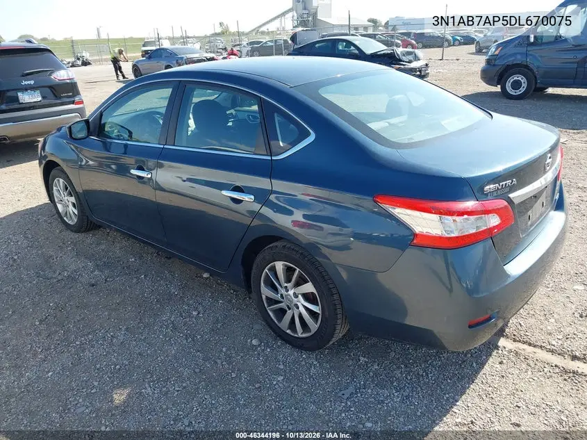 2013 NISSAN SENTRA VIN 3N1AB7AP5DL670075 — фото 3