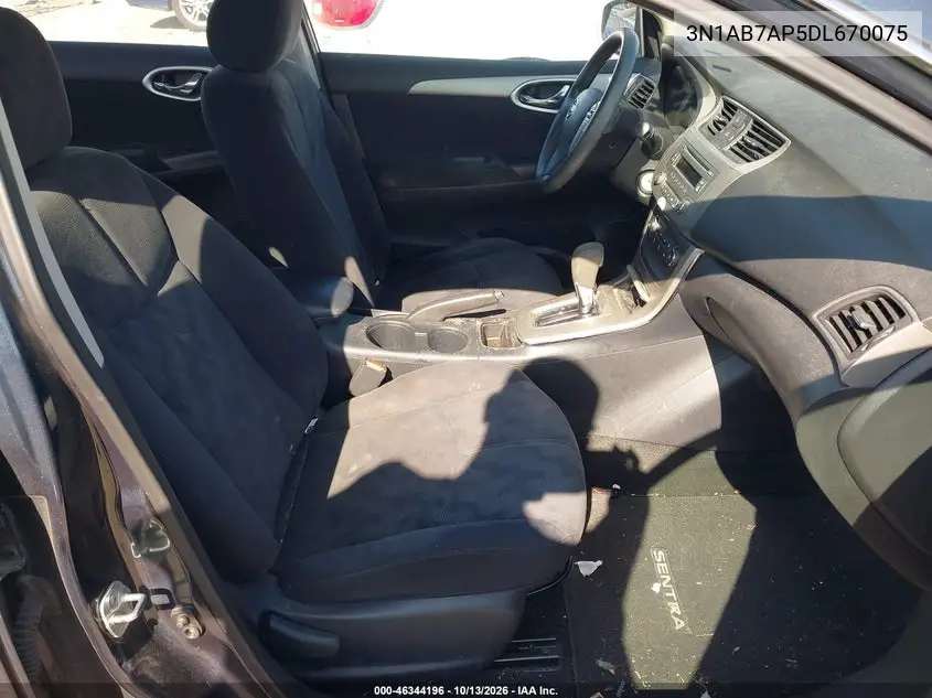 2013 NISSAN SENTRA VIN 3N1AB7AP5DL670075 — фото 5