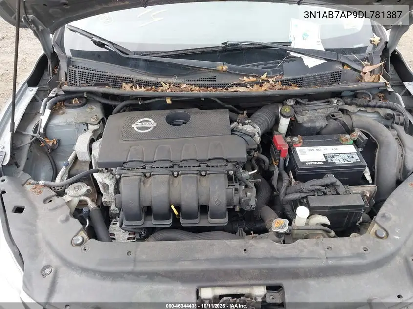 2013 NISSAN SENTRA VIN 3N1AB7AP9DL781387 — фото 10