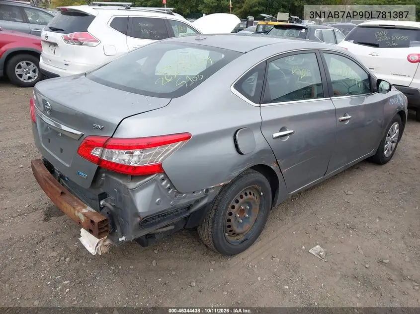 2013 NISSAN SENTRA VIN 3N1AB7AP9DL781387 — фото 4