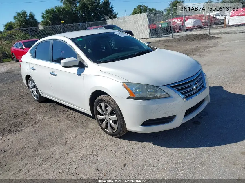 NISSAN SENTRA 2013, VIN 3N1AB7AP5DL613133