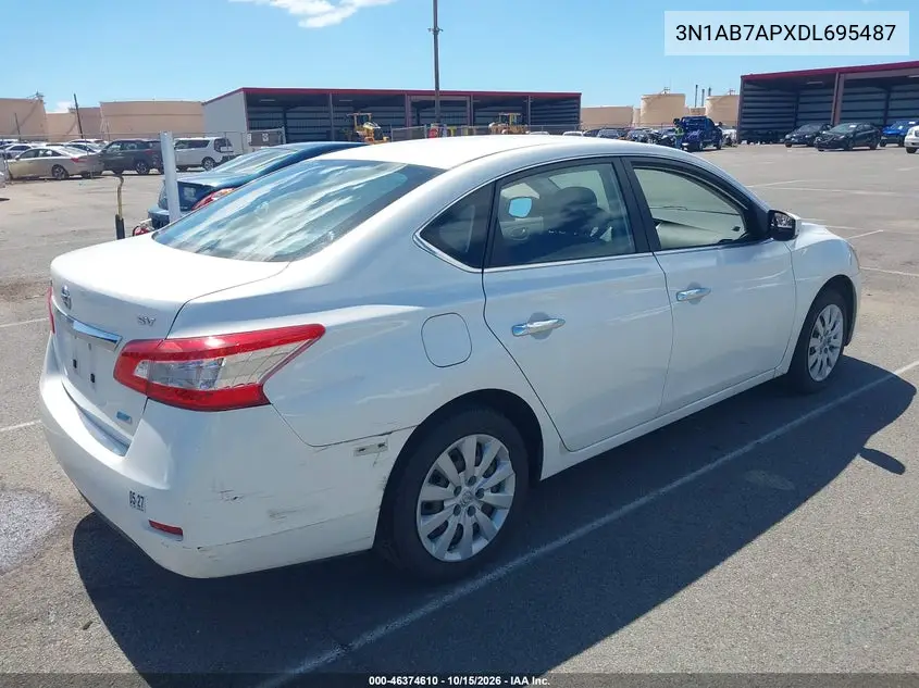 2013 NISSAN SENTRA VIN 3N1AB7APXDL695487 — фото 4