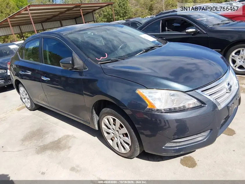 NISSAN SENTRA 2013, VIN 3N1AB7AP9DL766467
