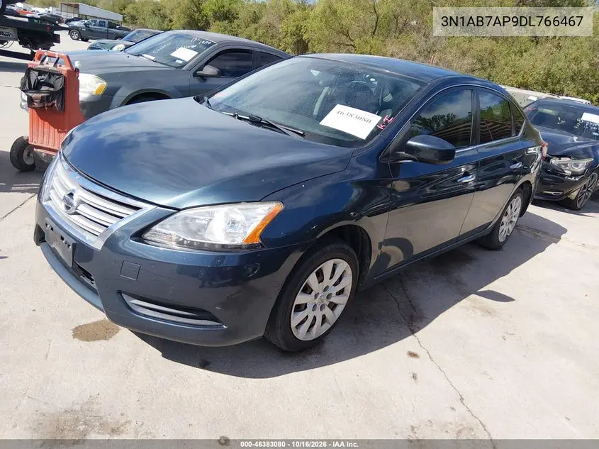 2013 NISSAN SENTRA VIN 3N1AB7AP9DL766467 — фото 2