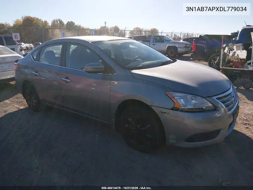 NISSAN SENTRA 2013, VIN 3N1AB7APXDL779034