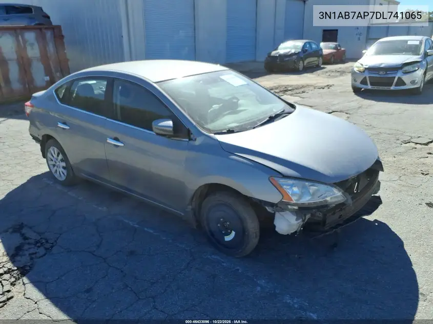 NISSAN SENTRA 2013, VIN 3N1AB7AP7DL741065