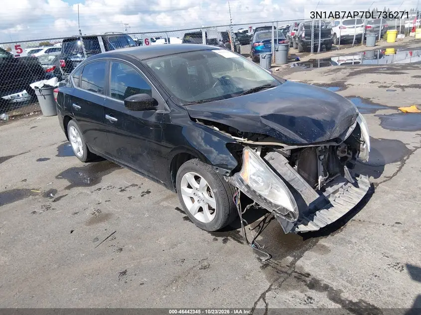 NISSAN SENTRA 2013, VIN 3N1AB7AP7DL736271