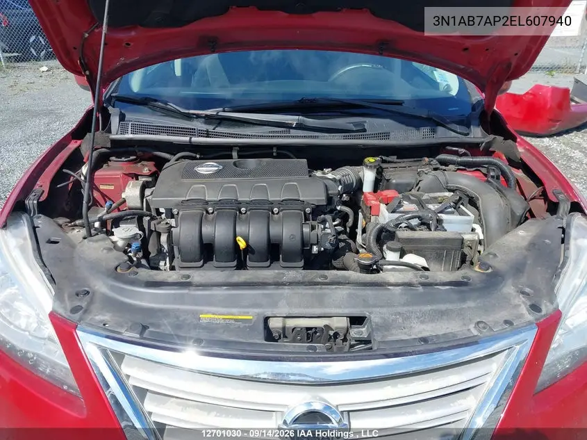 2014 NISSAN SENTRA VIN 3N1AB7AP2EL607940 — фото 10