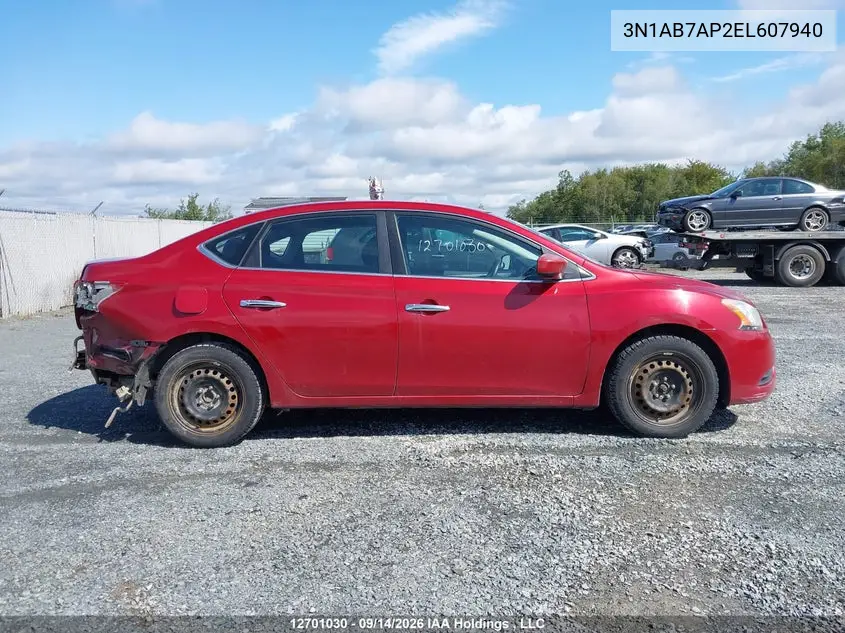 2014 NISSAN SENTRA VIN 3N1AB7AP2EL607940 — фото 14