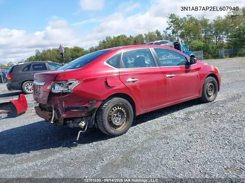 2014 NISSAN SENTRA VIN 3N1AB7AP2EL607940 — фото 4