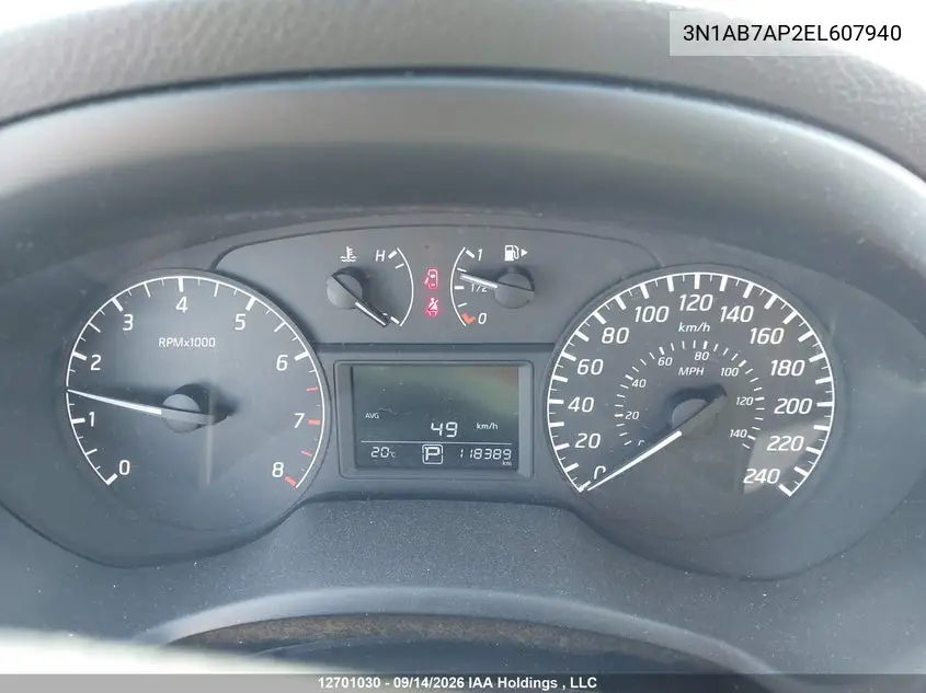 2014 NISSAN SENTRA VIN 3N1AB7AP2EL607940 — фото 7