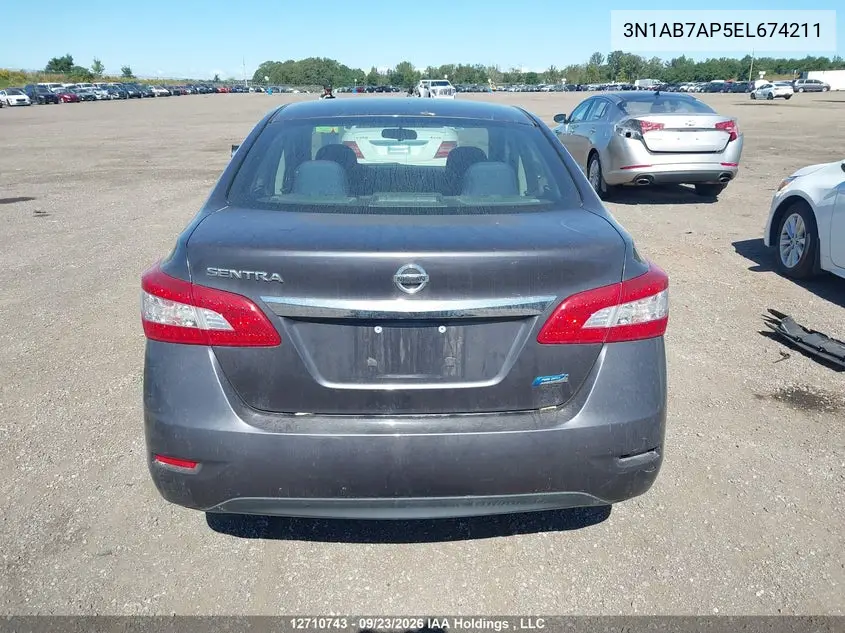 2014 NISSAN SENTRA VIN 3N1AB7AP5EL674211 — фото 16